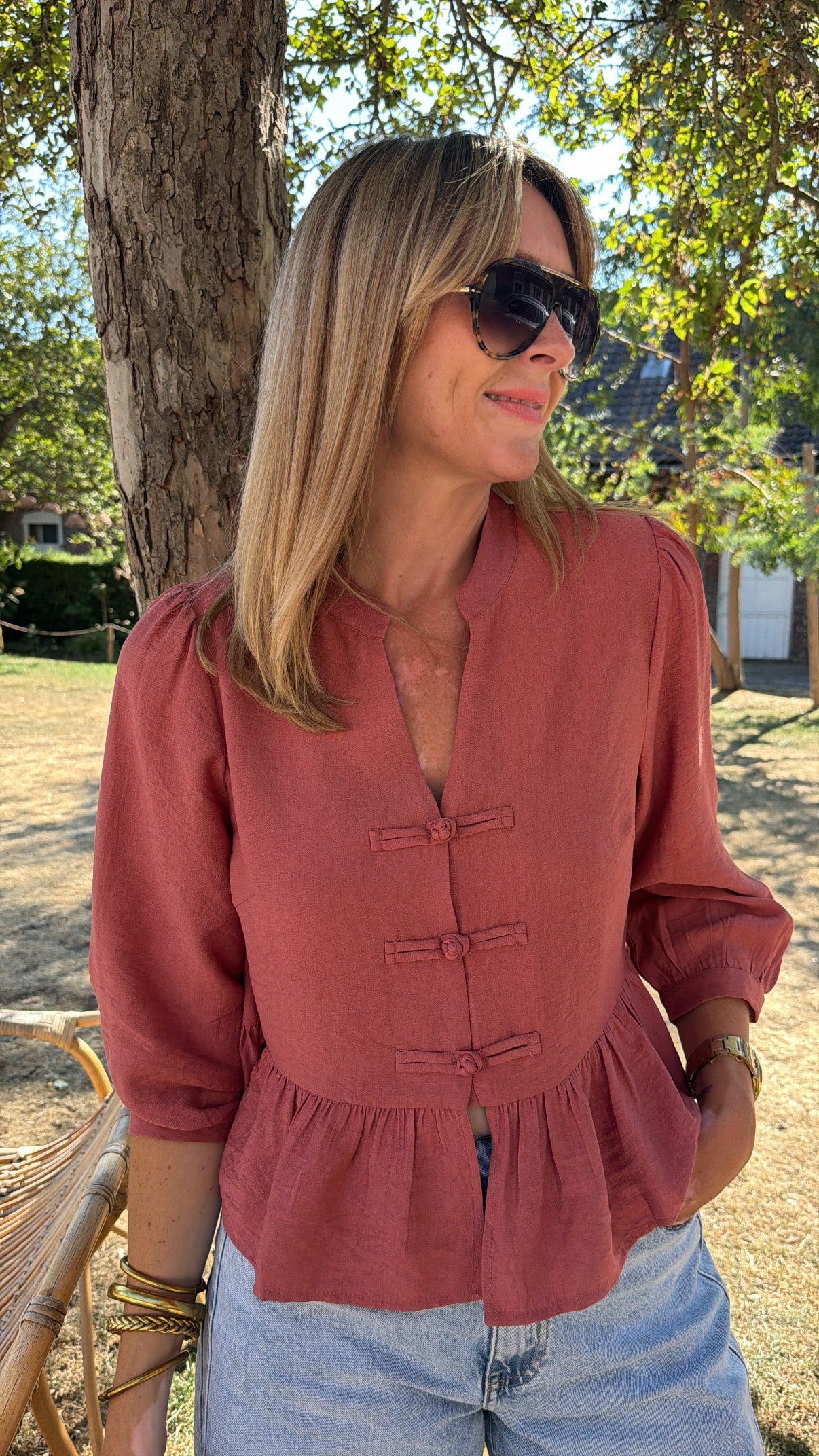Blouse ESTELLE Bois de rose