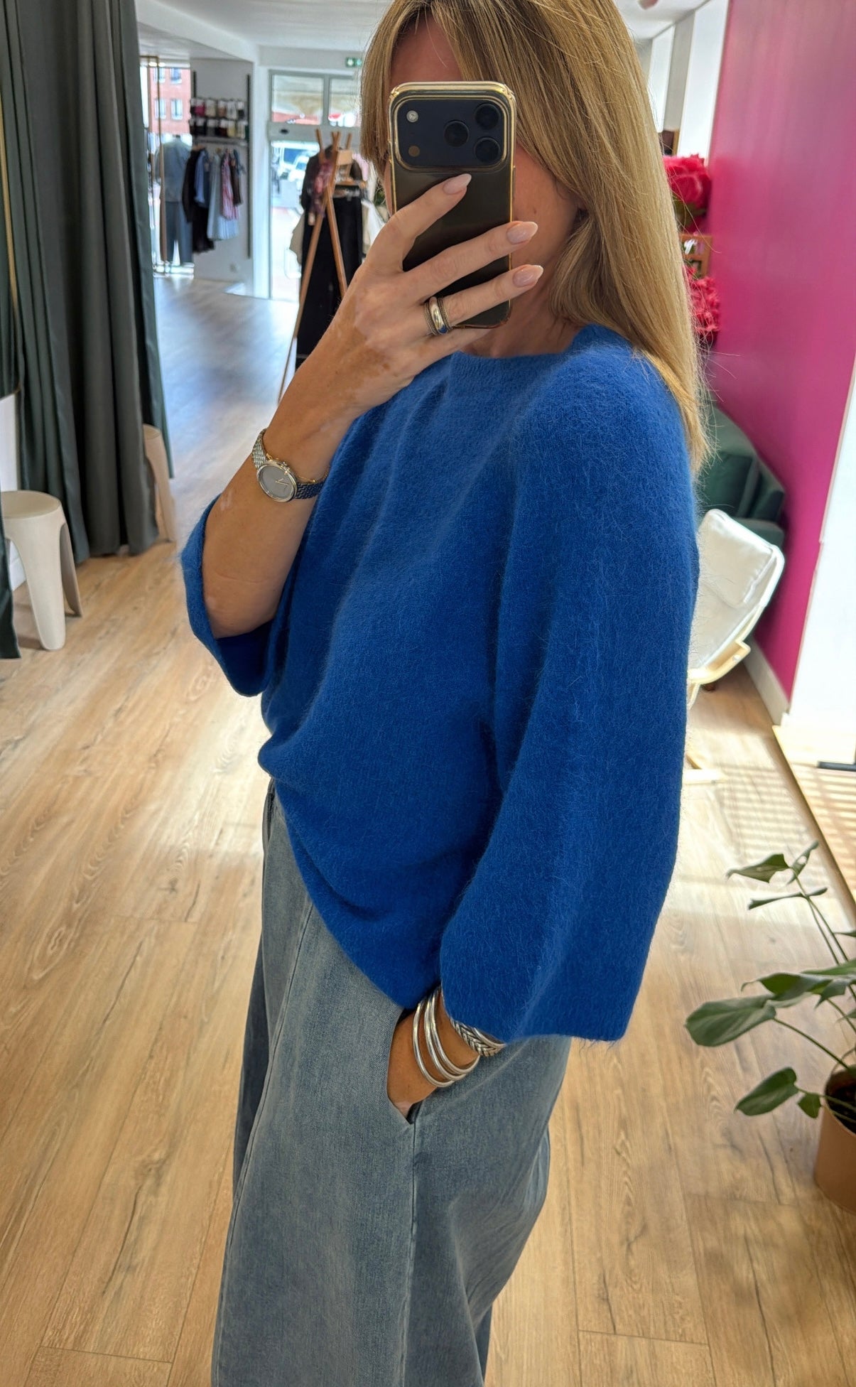 Pull AMON Bleu électrique