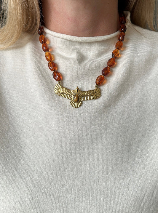 Collier AIGLE Marron