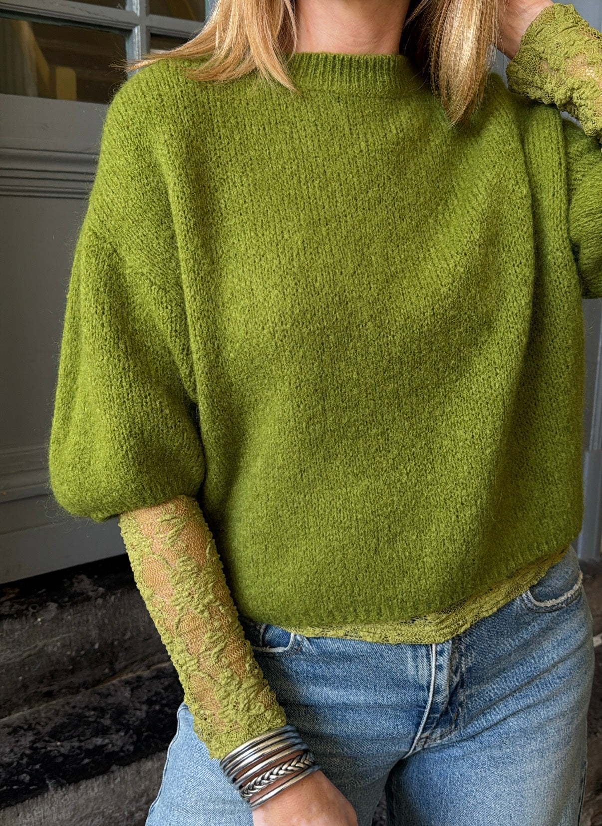 Pull YANNICK Vert pistache