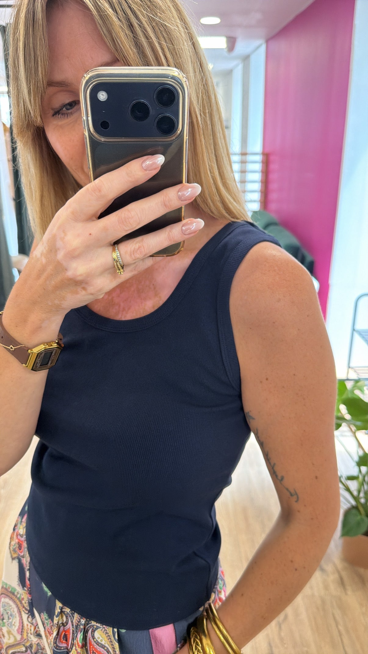 Top JULES Bleu marine