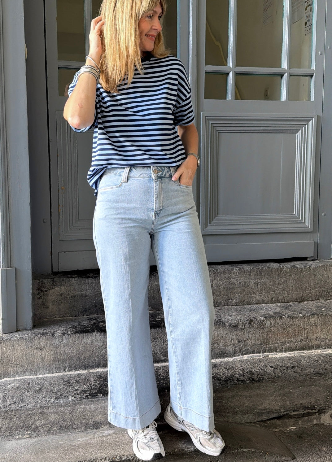 Jean Wide BASILE Denim clair ORAIJE