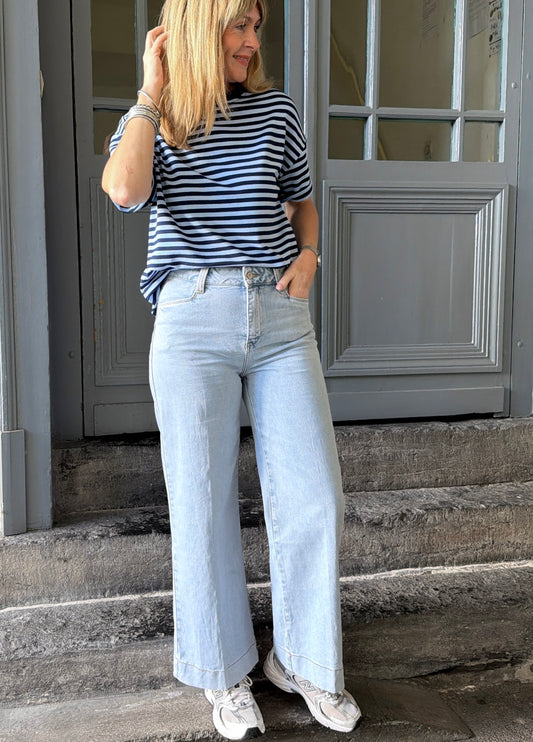 Jean Wide BASILE Denim clair ORAIJE