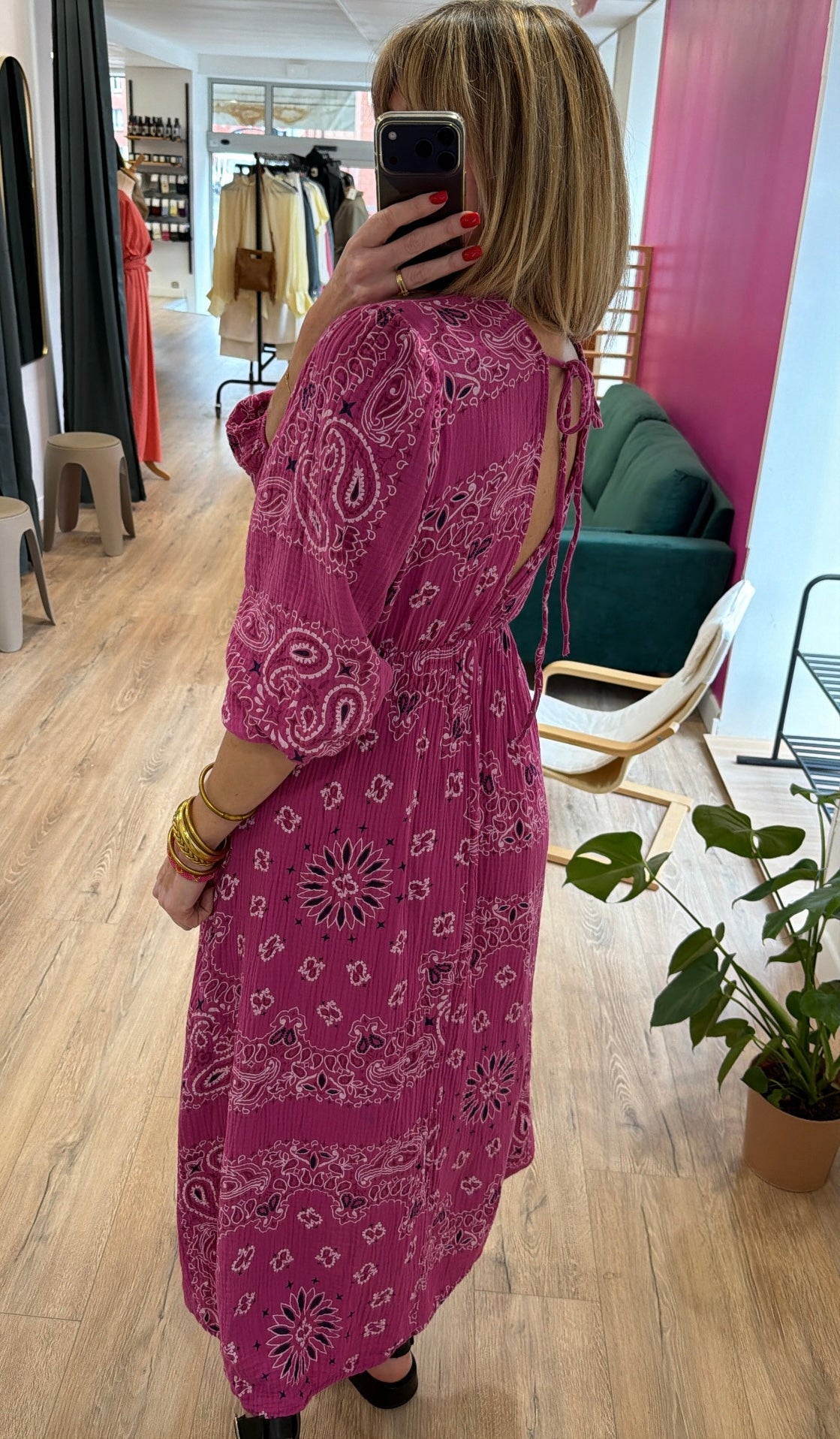 Robe THEA Framboise