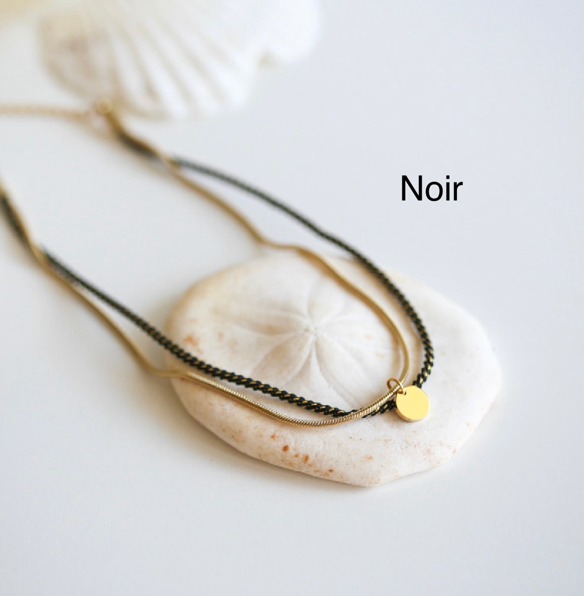 Bijoux VALENTIN & VALENTINE 2 en 1 Noir