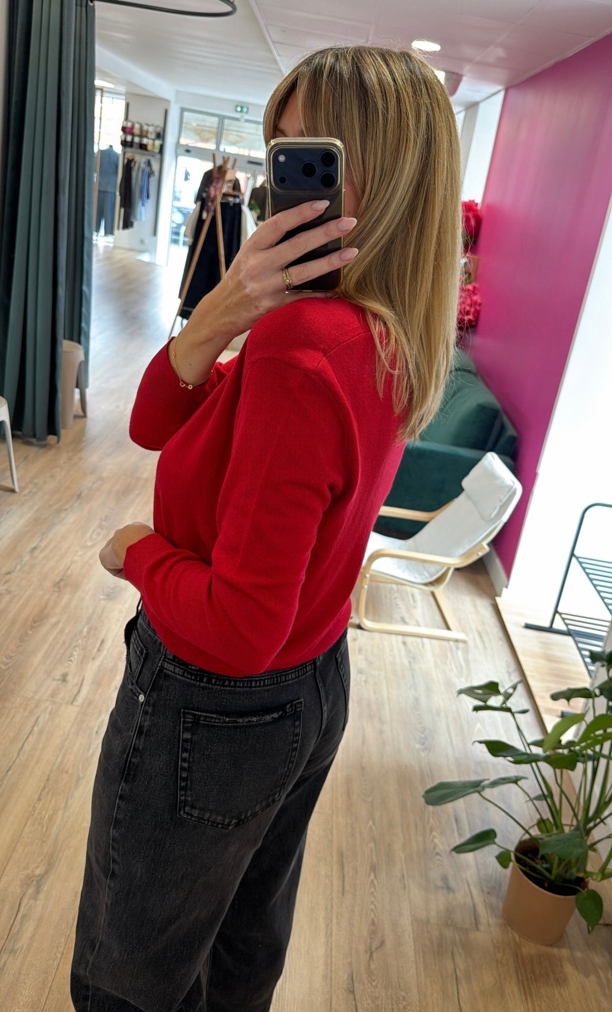 Pull V NÉLIO Rouge