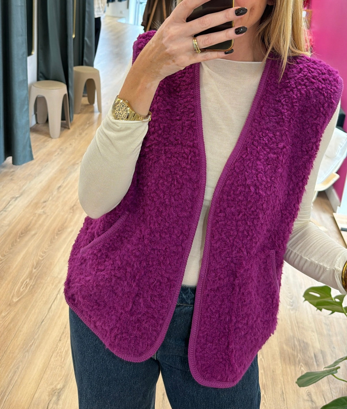 Gilet LOUIS Magenta