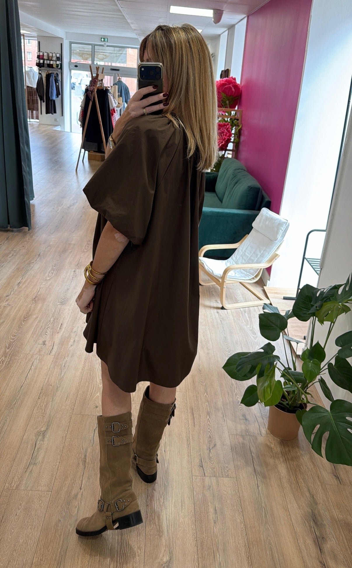 Robe SÉLÈNE Chocolat