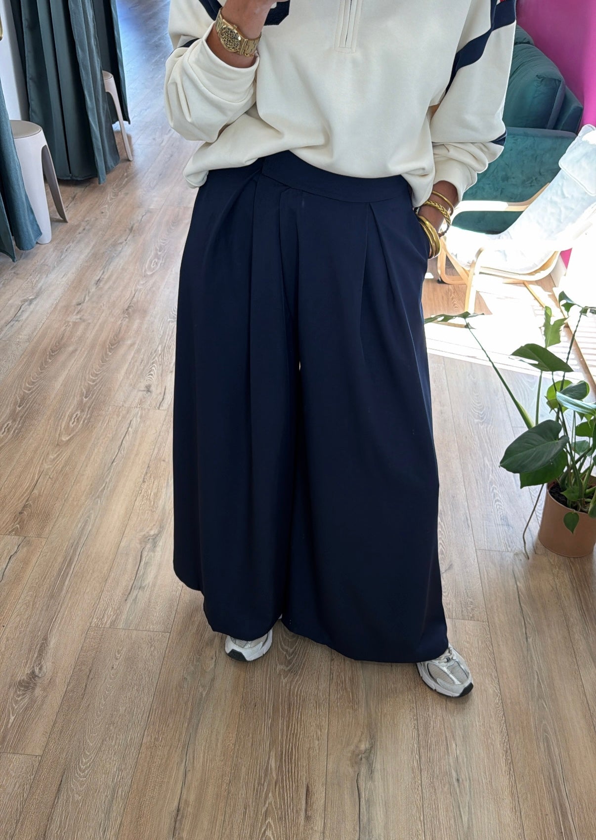 Pantalon LUCAS Bleu marine