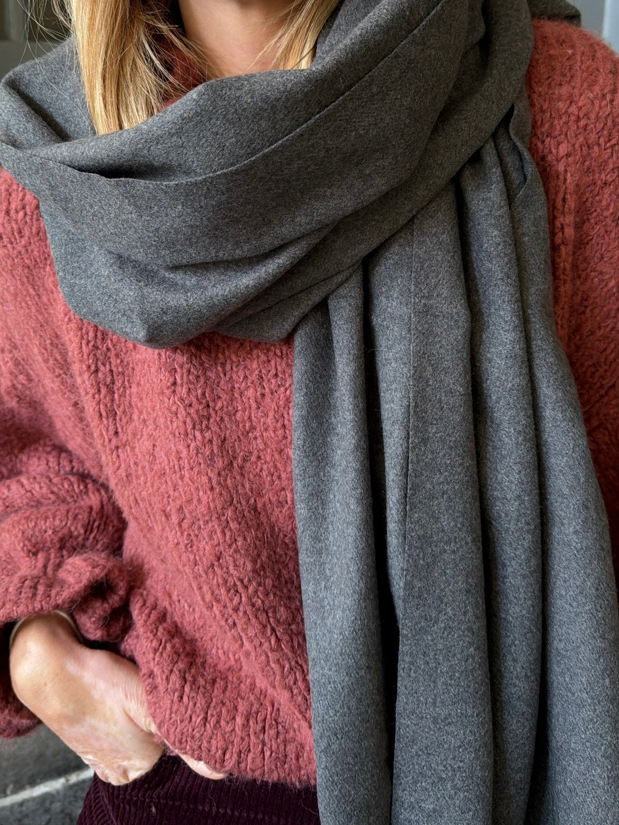 Maxi écharpe LOU Grey