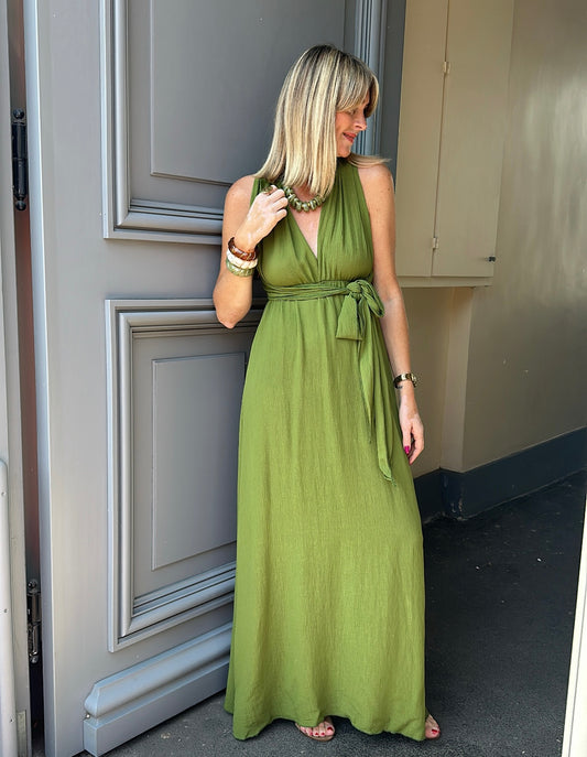 Robe INÈS Olive