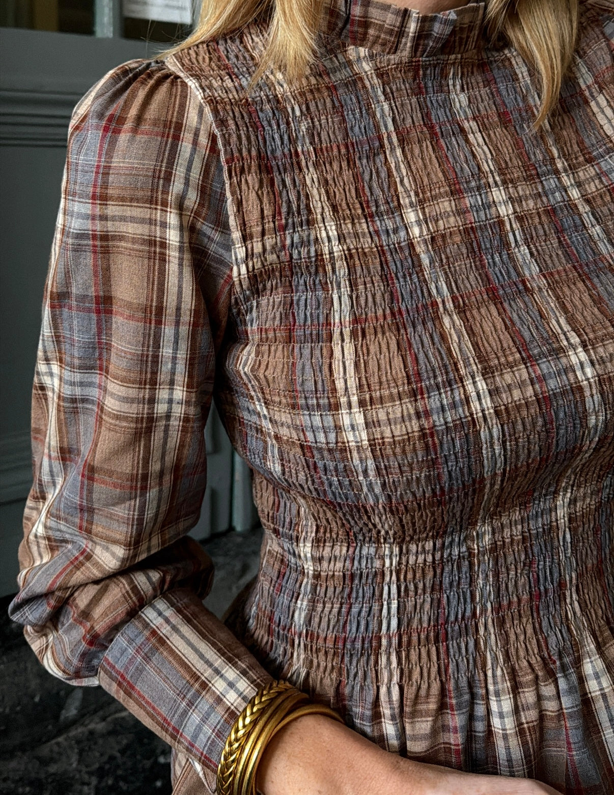 Top à carreaux NOÉMIE