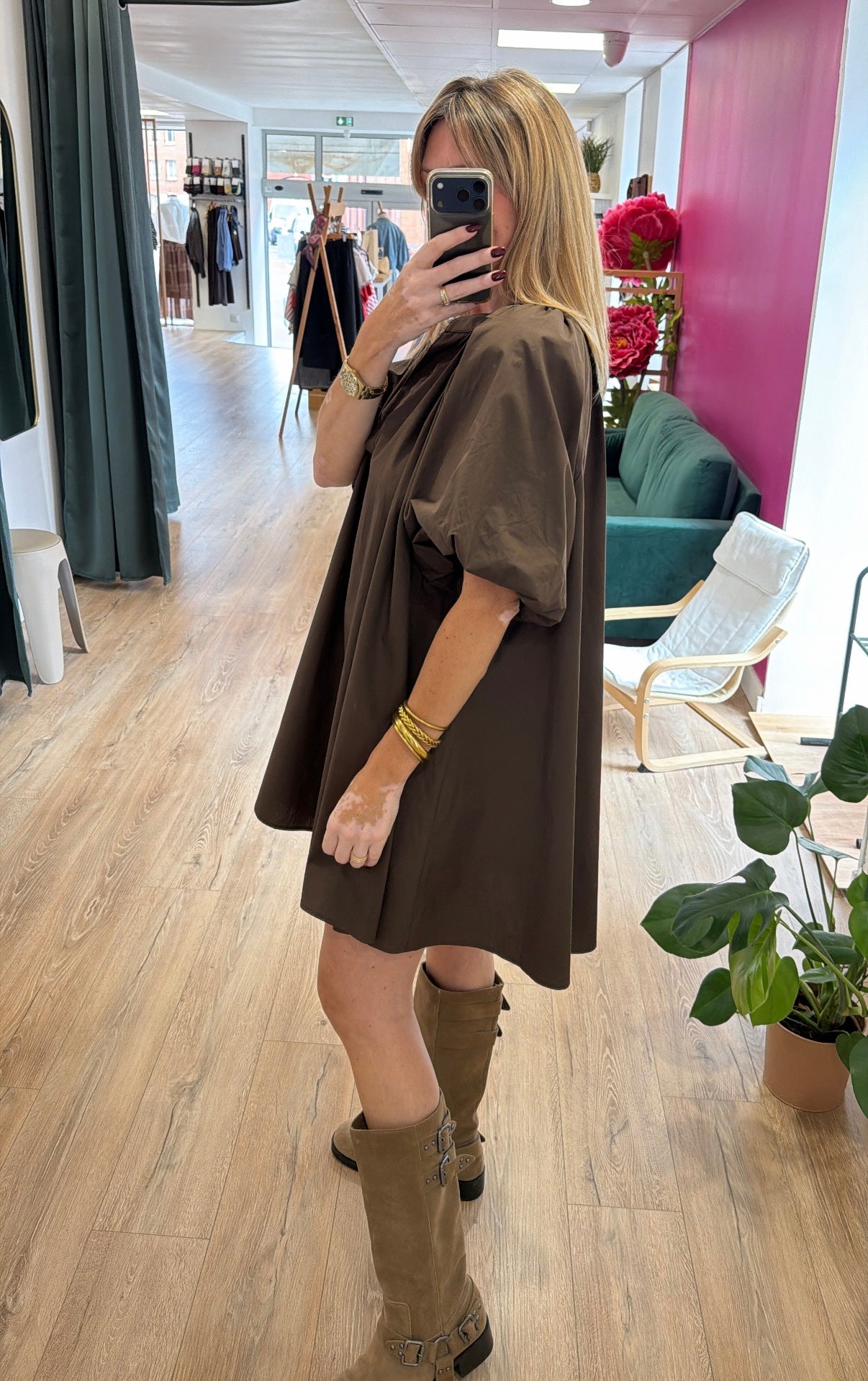 Robe SÉLÈNE Chocolat