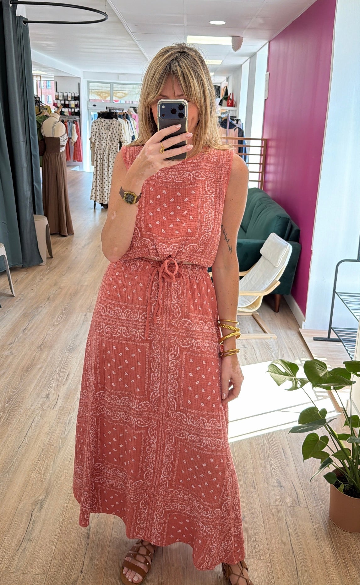 Ensemble bandana AMOS Terracota