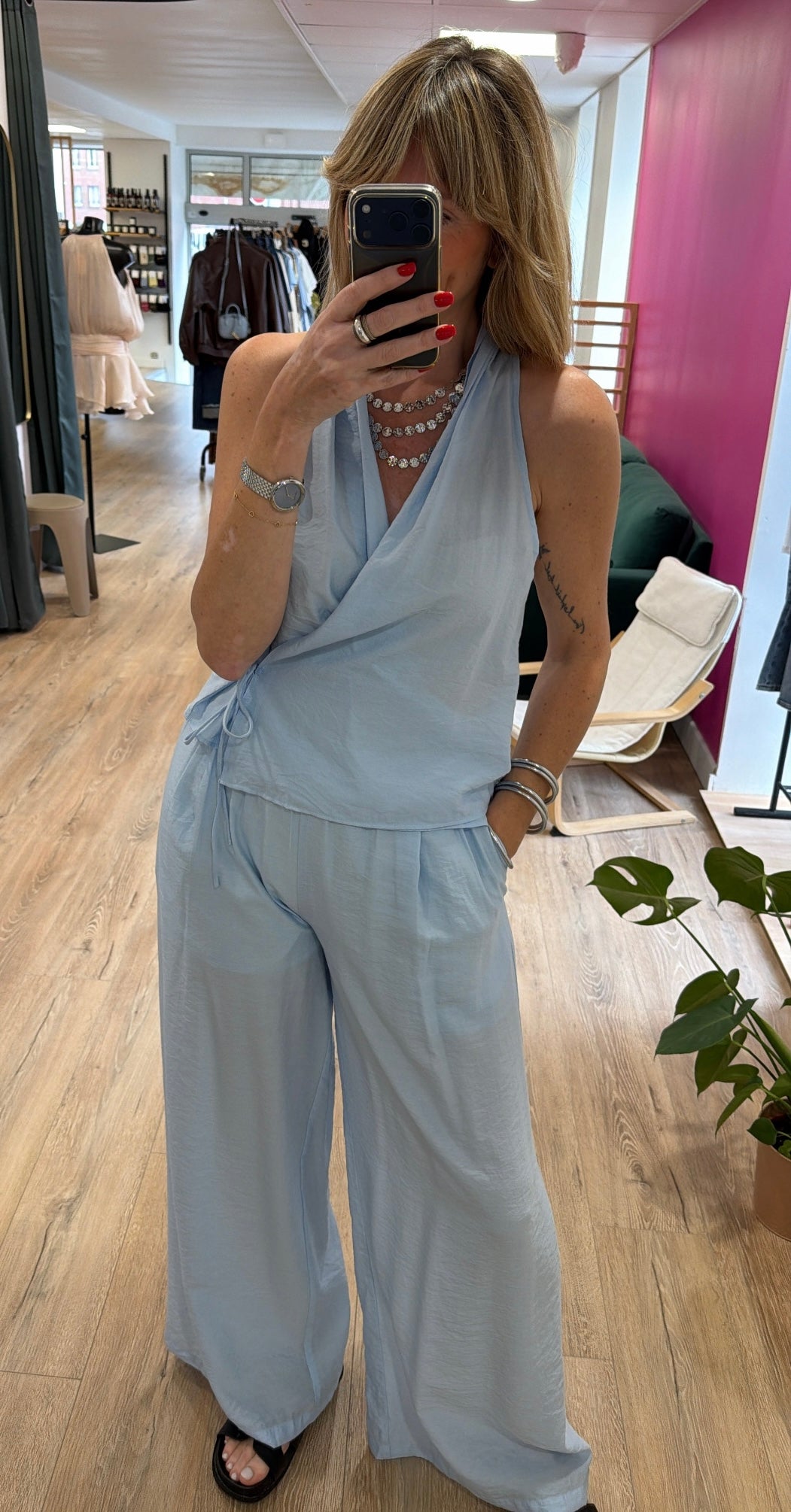 Pantalon HUGO Bleu ciel