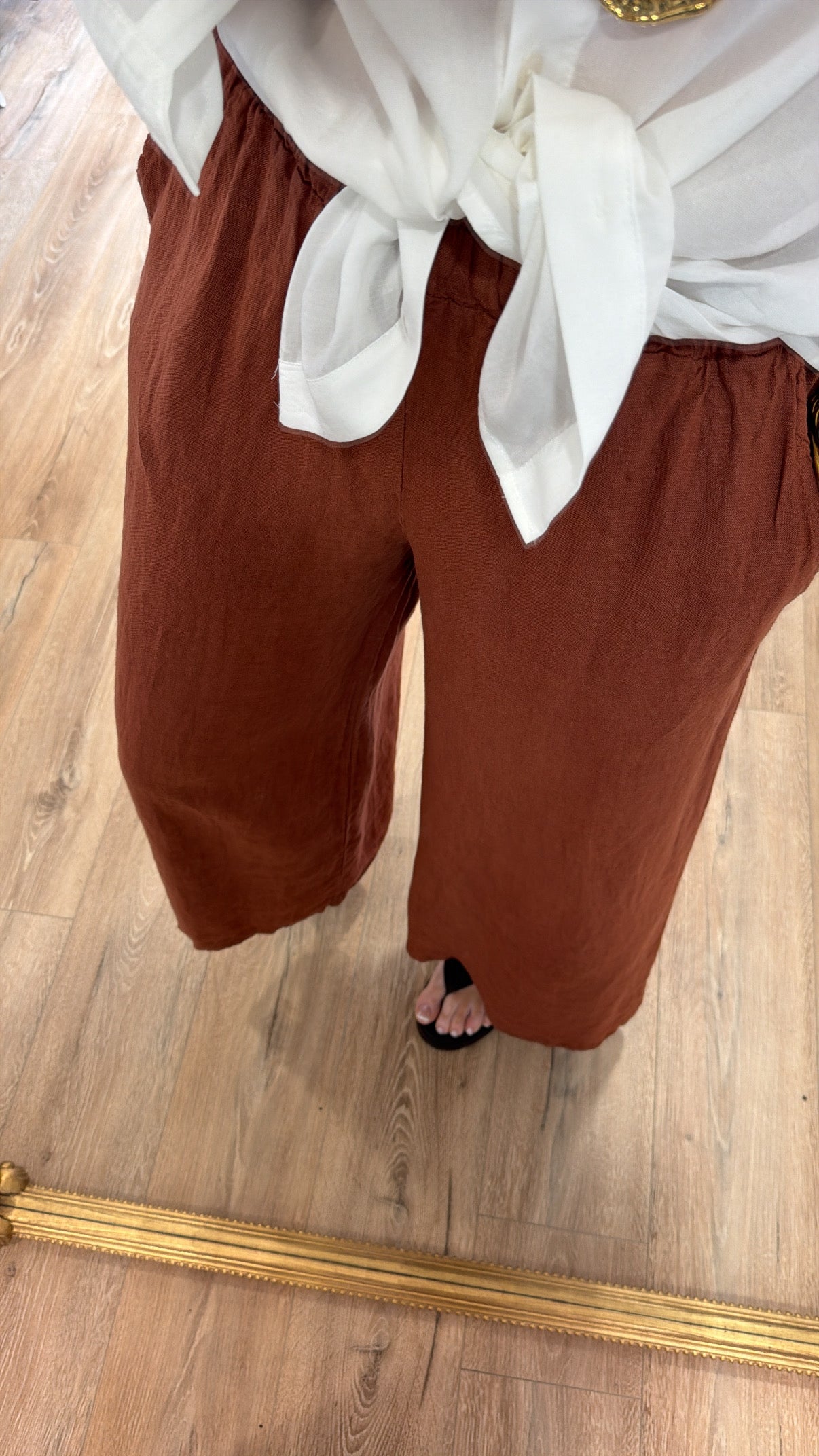 Pantalon LINA Chocolat Sienne