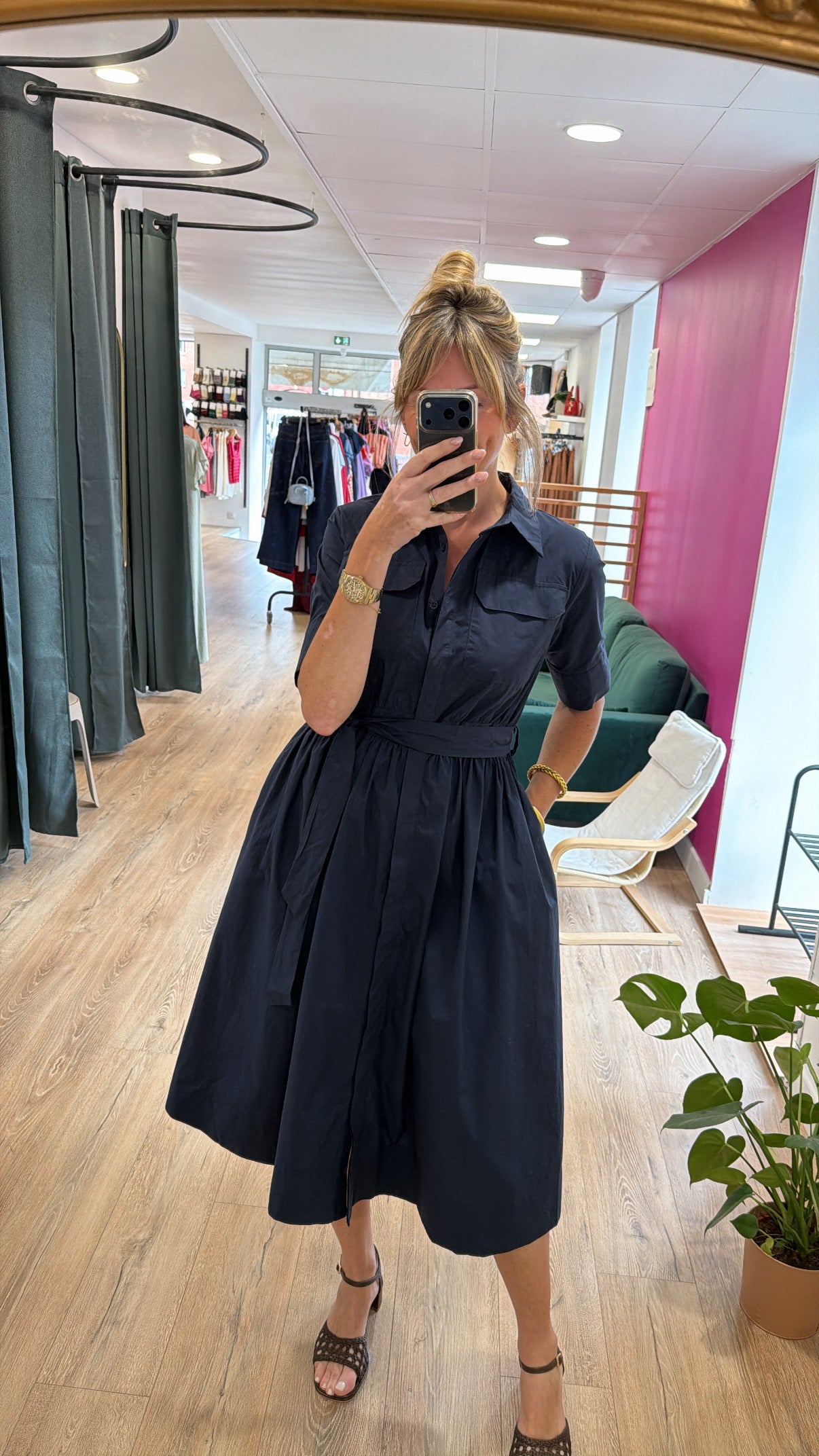 Robe ALIONA Bleu marine