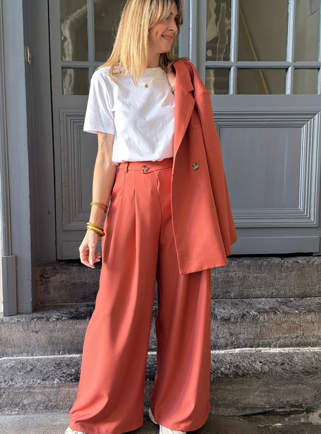 Pantalon JEANNETTE Terracota