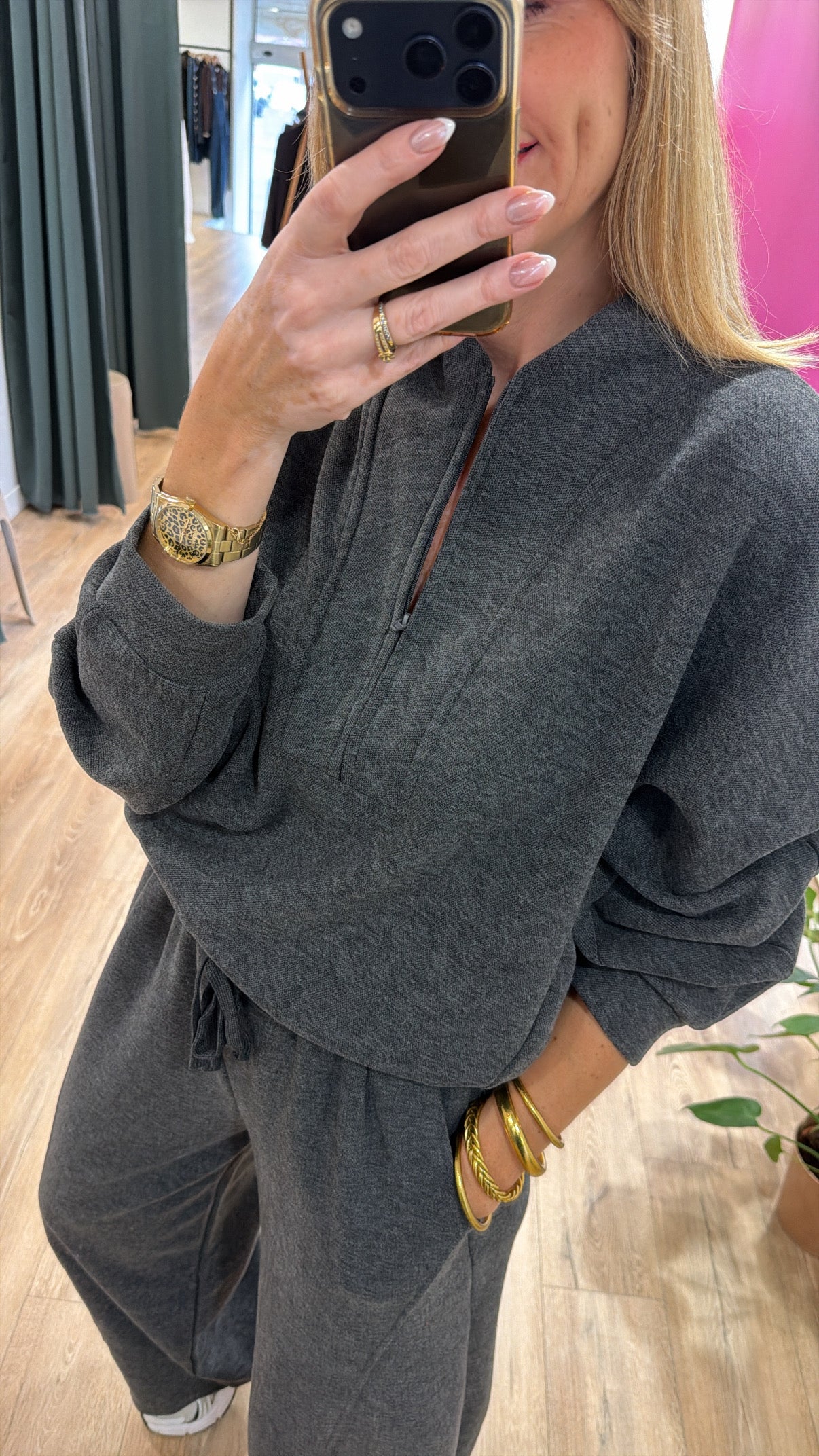 Sweat MAUDE Gris chiné
