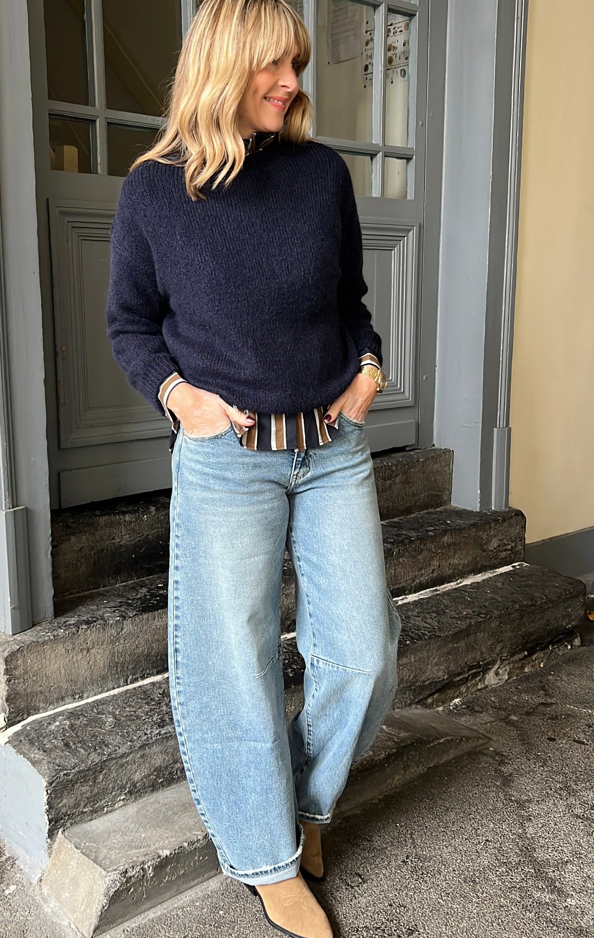 Pull EMMANUEL Bleu marine