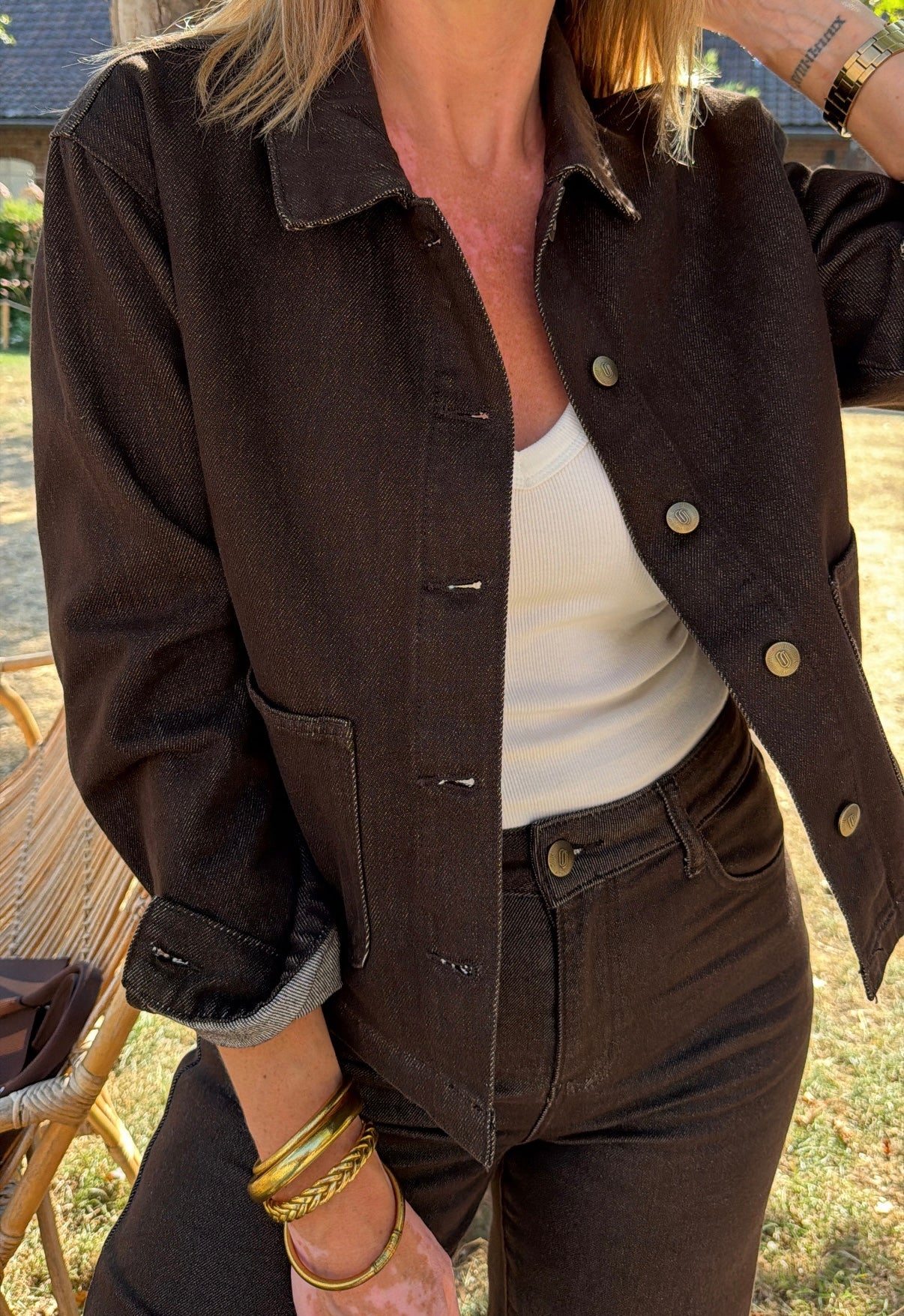 Veste VILA Chocolat brut ORAIJE