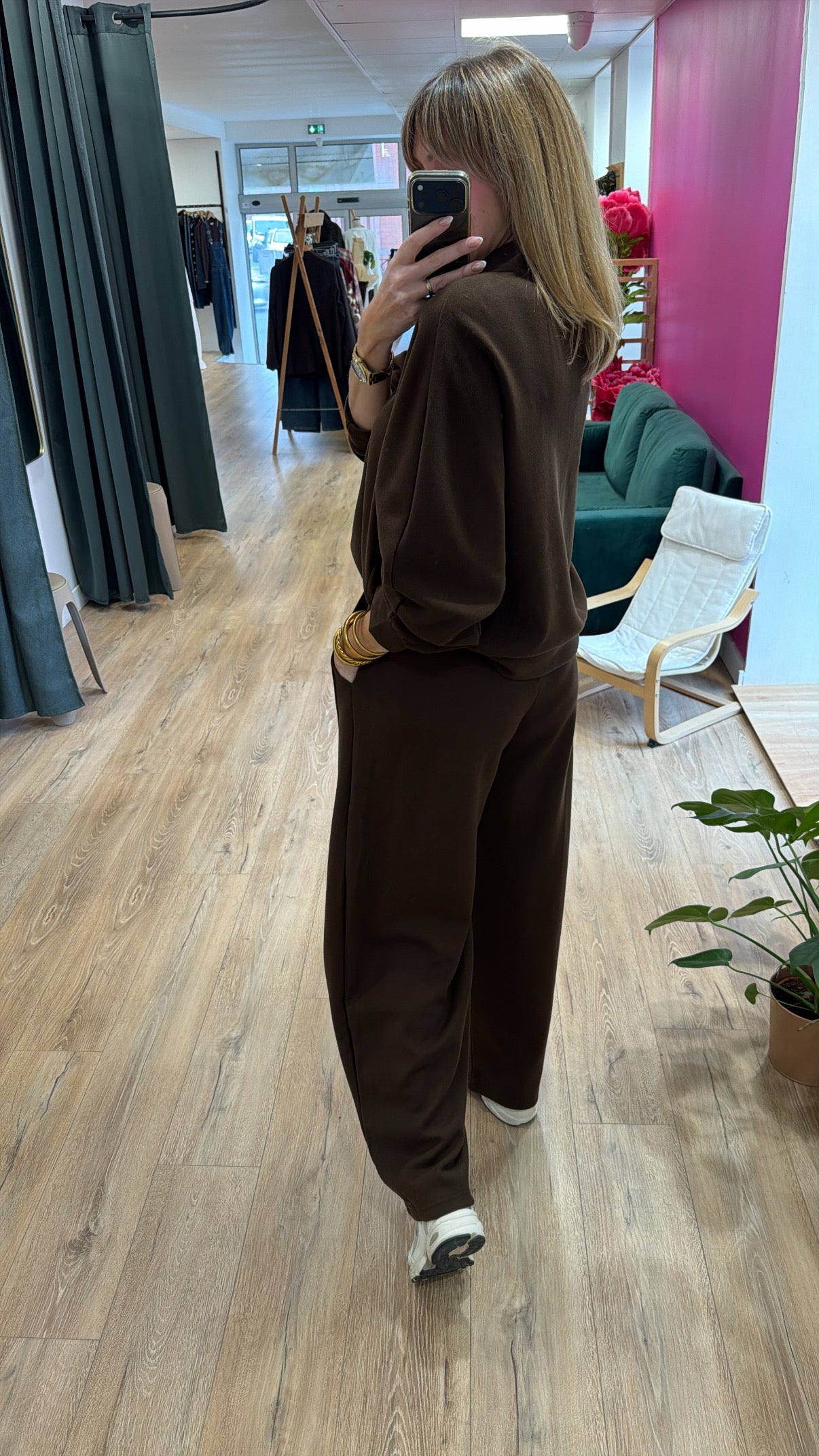 Pantalon jogging MAUDE Chocolat