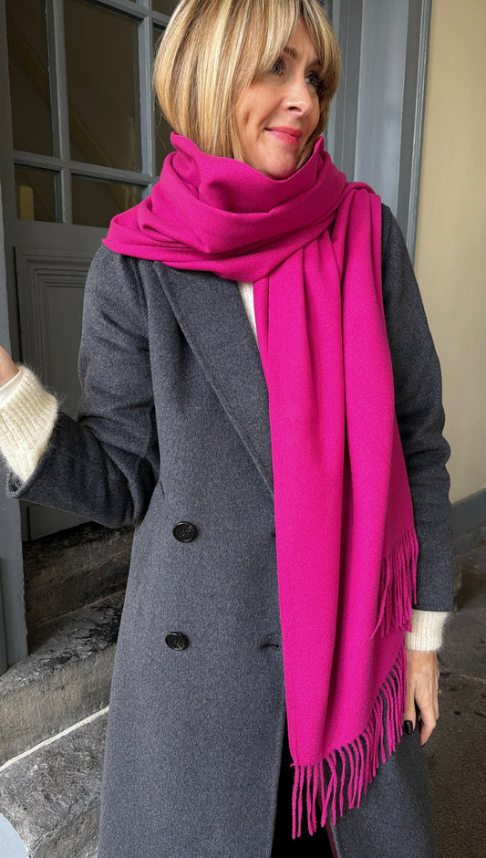Maxi écharpe LOU Magenta