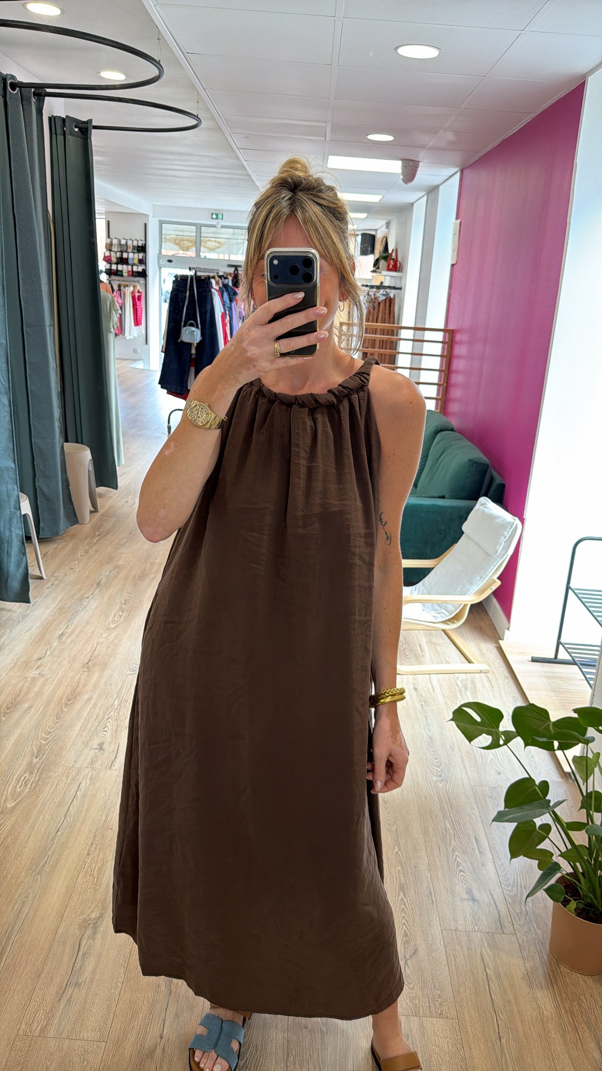 Robe ZINA chocolat