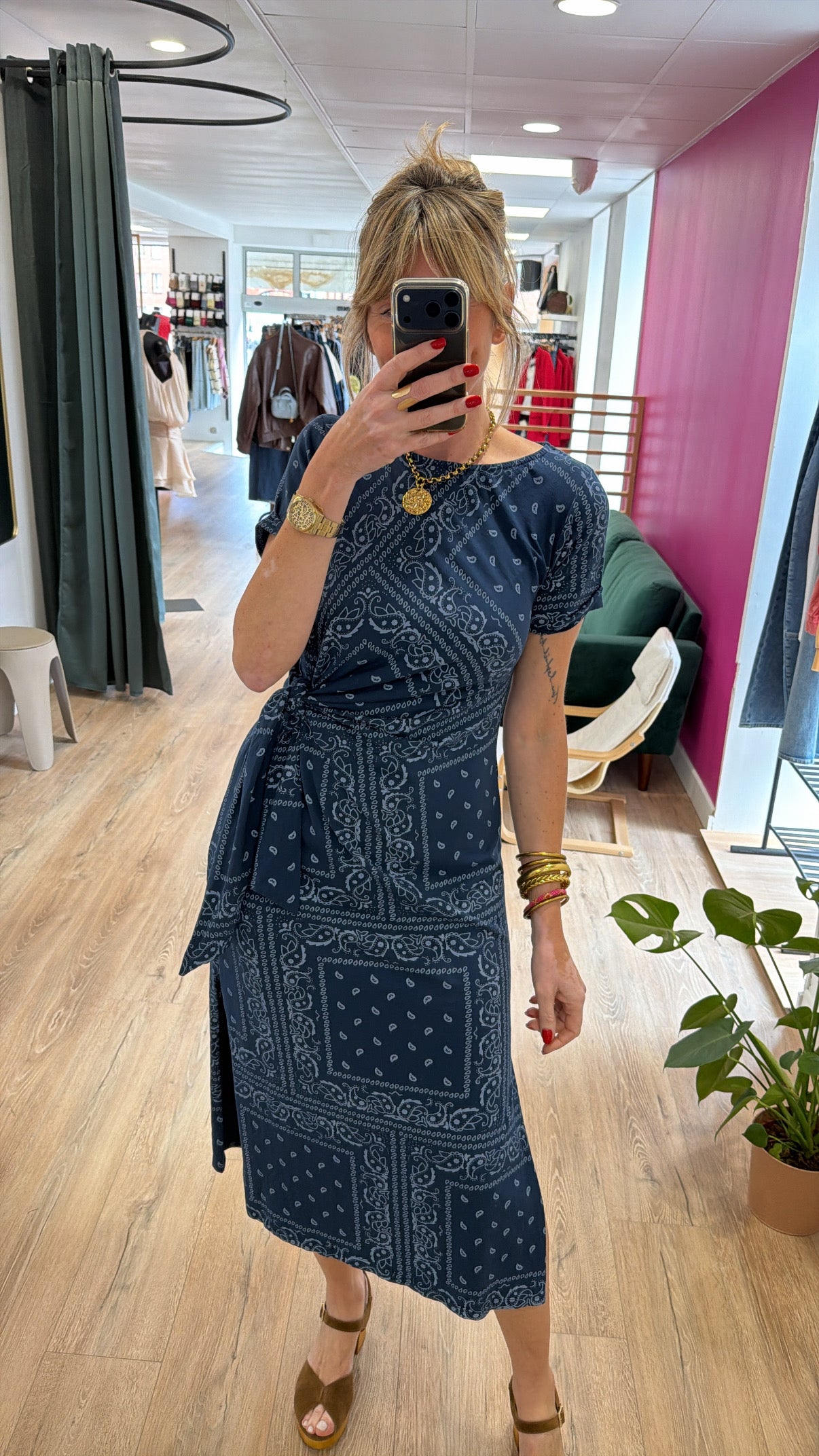 Robe BANDANA Bleu marine