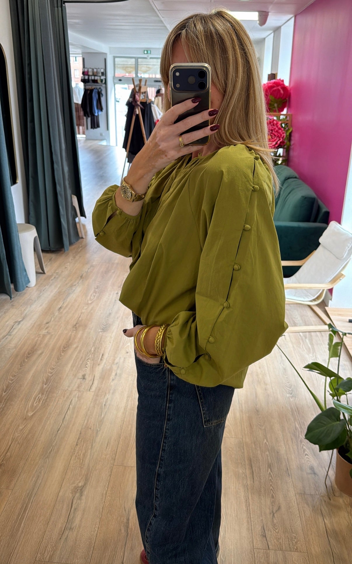 Blouse TATIANA Olive