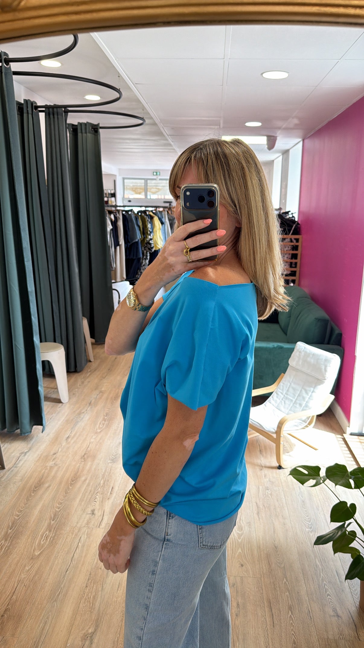 T-shirt GIGI Bleu océan
