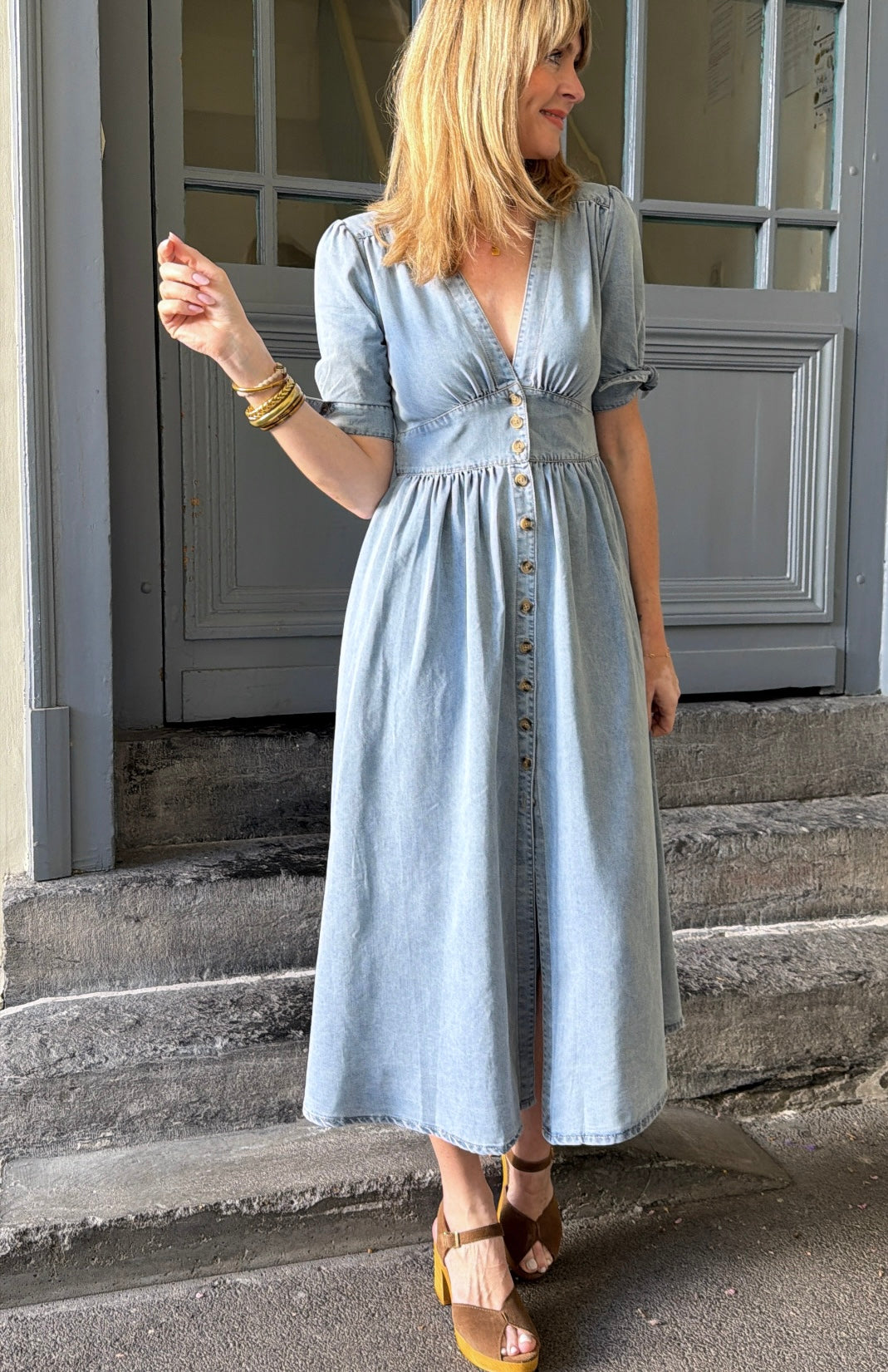 Robe DANIELLA Bleu denim