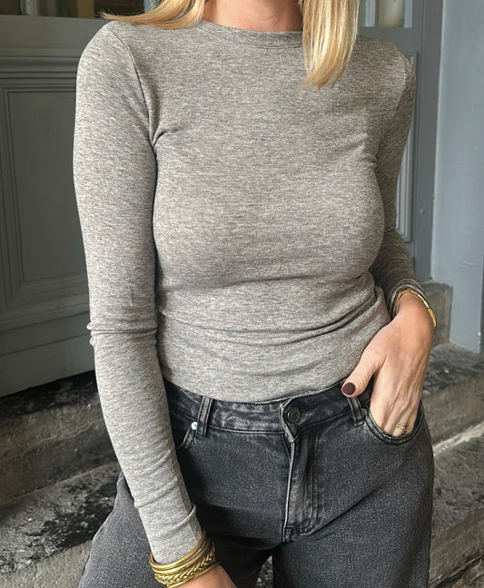 Top ULIS Gris chiné