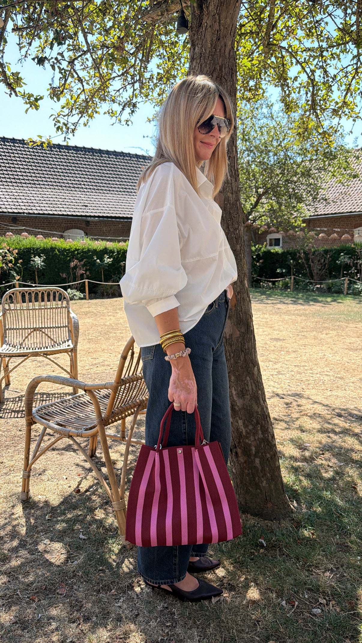 Sac MAÉ Bordeaux/Rose