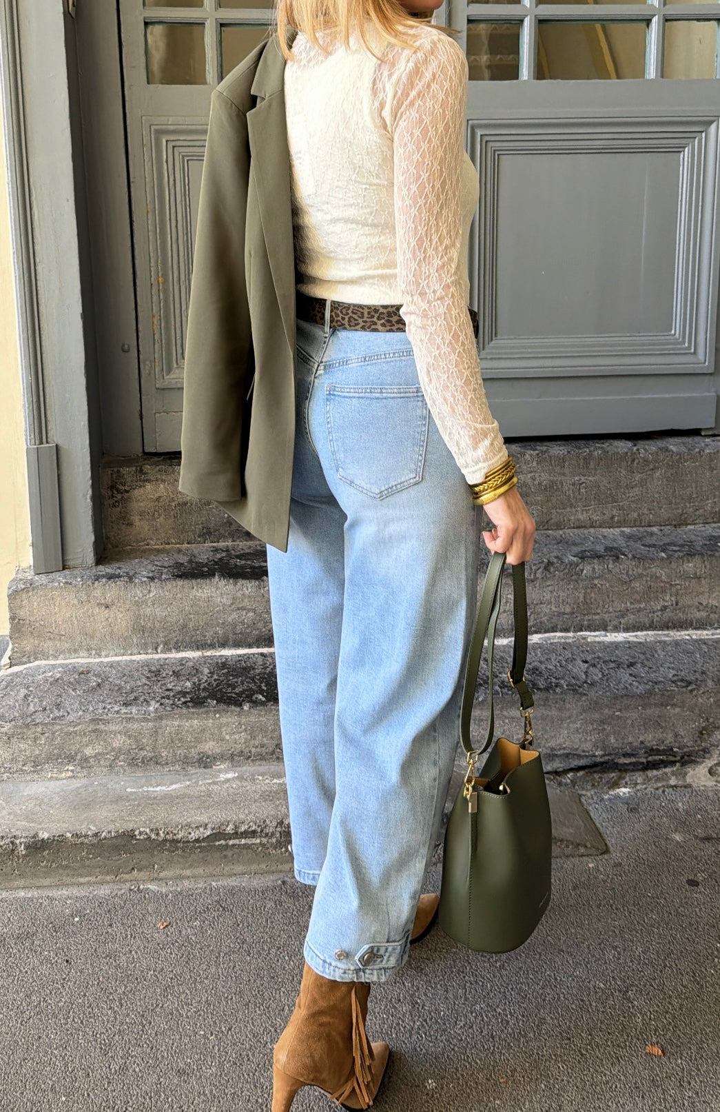 Jean ballon ISAURE Denim clair