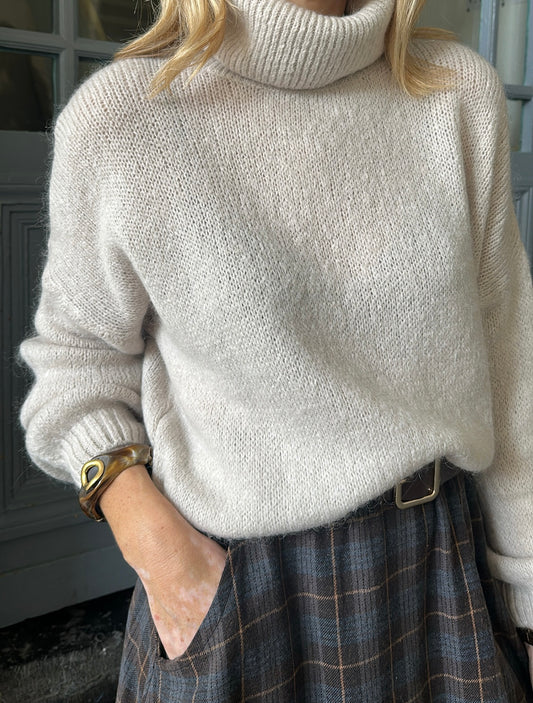 Pull col roulé NATHAN Beige