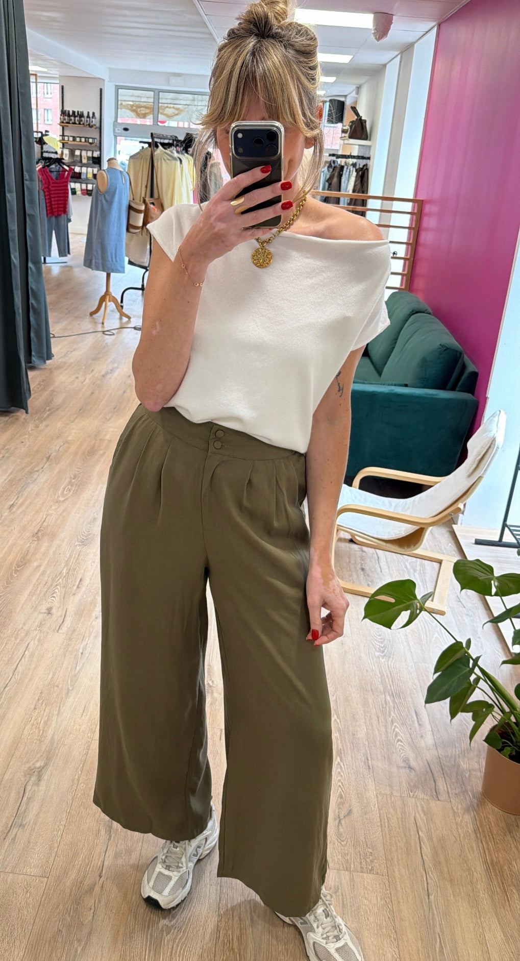 Pantalon JENNY Kaki