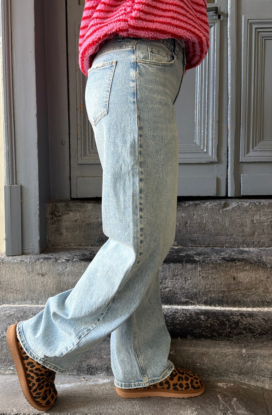 Jean barrel CASSIAN Denim clair