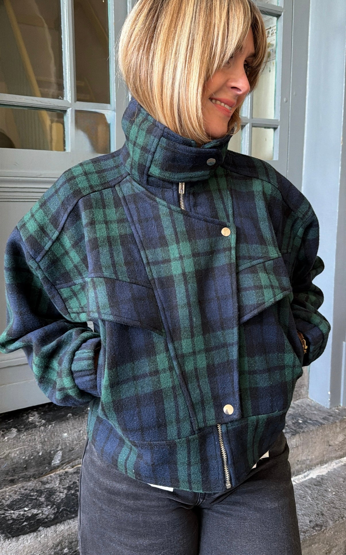 Veste tartan ANASTASIA