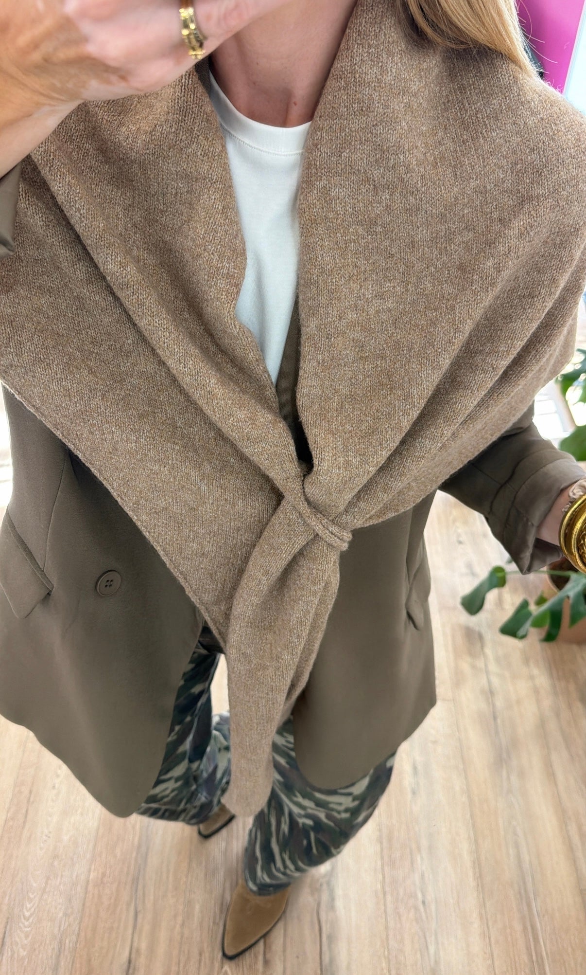 Châle THEO Camel