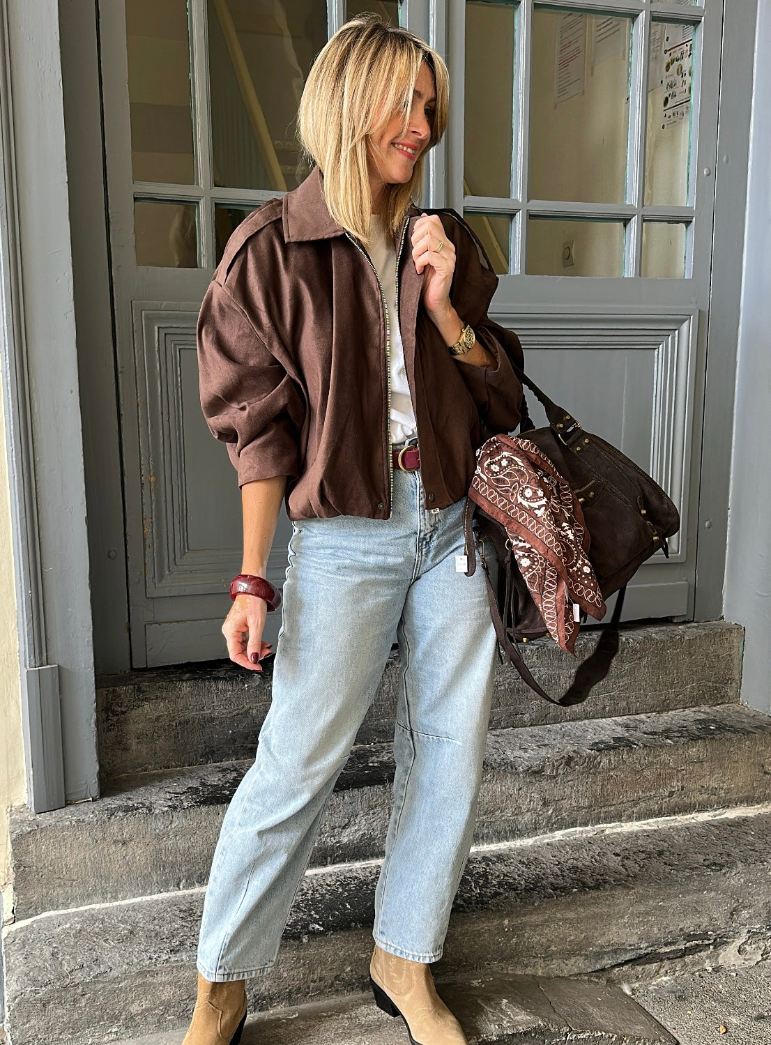 Bomber LINA chocolat