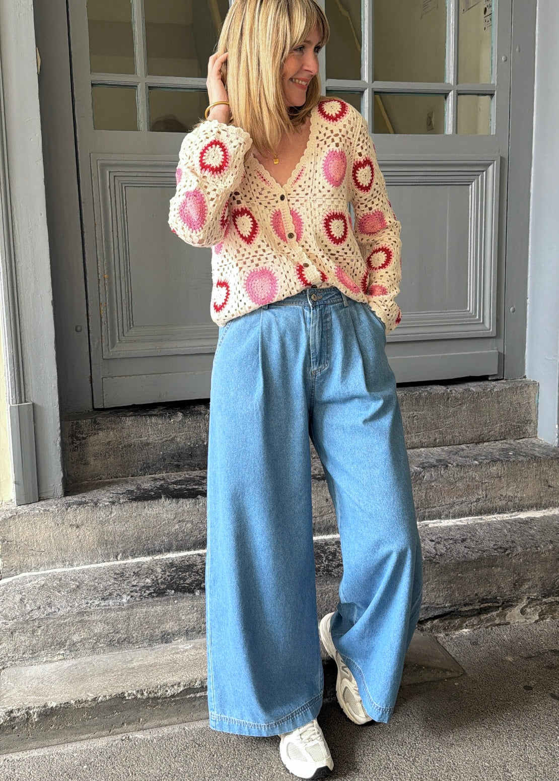 Gilet ELIOT Rose/Beige