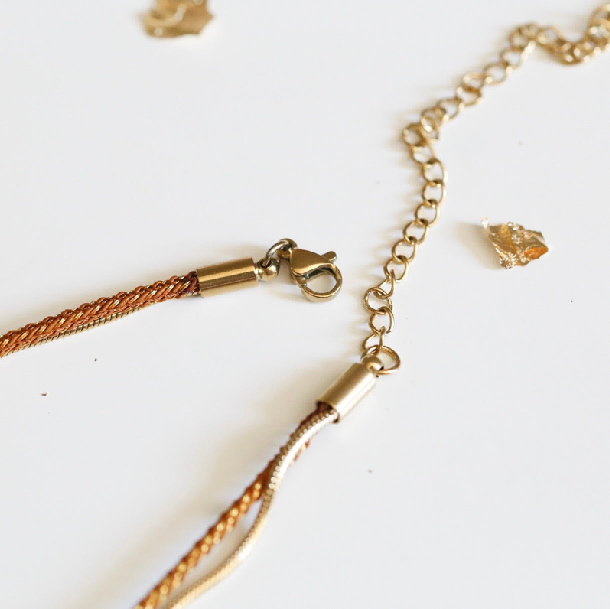 Bijoux VALENTIN & VALENTINE 2 en 1 Camel