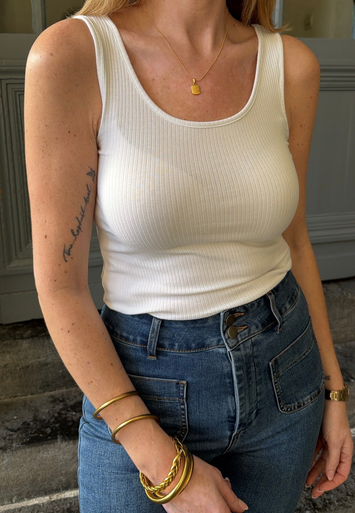 Top KITTE PIECES Blanc