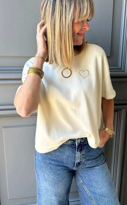 T-shirt sweat CHILLI PIECES White Pepper