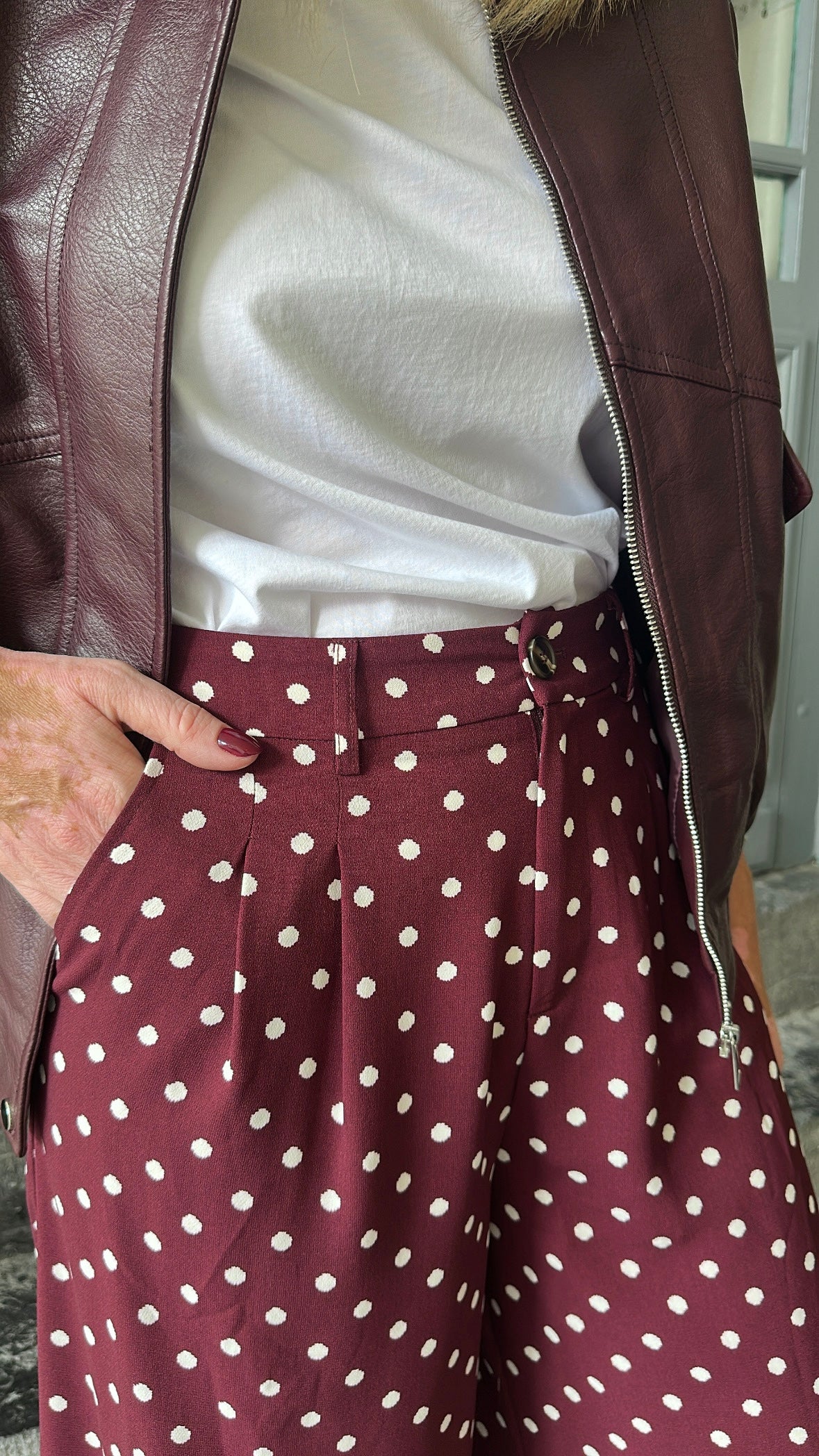 Pantalon OSCAR Bordeaux