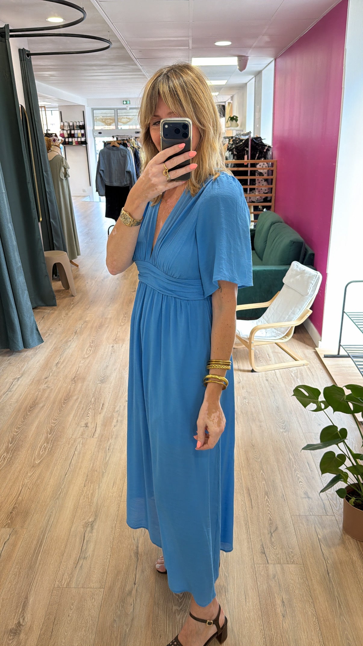 Robe CAMILLA Bleue