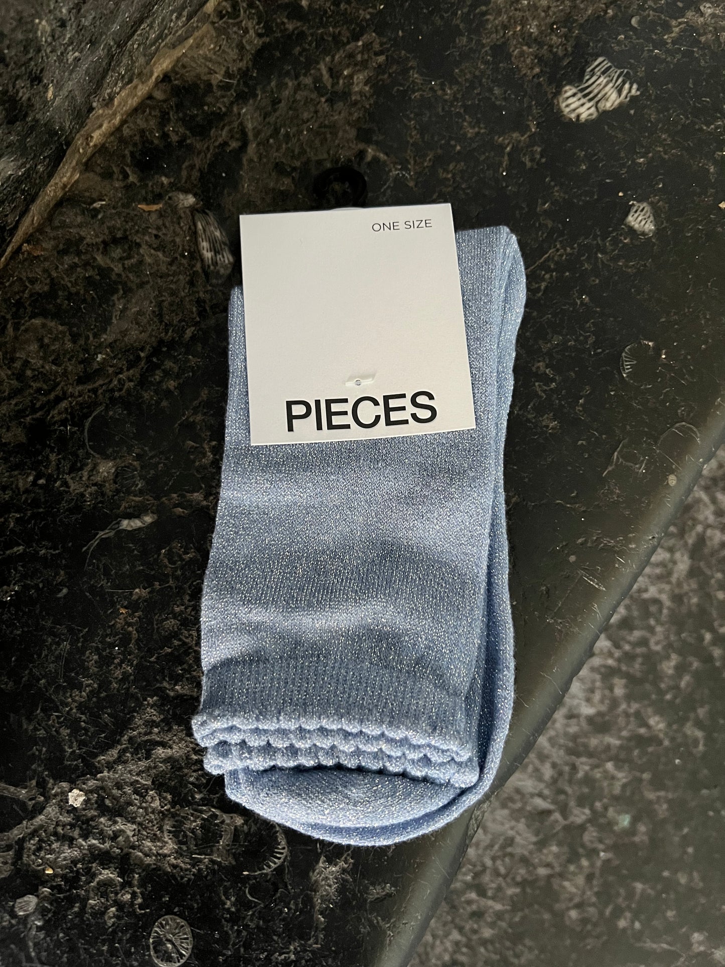 Chaussettes SEBBY Bleu ciel/Argenté