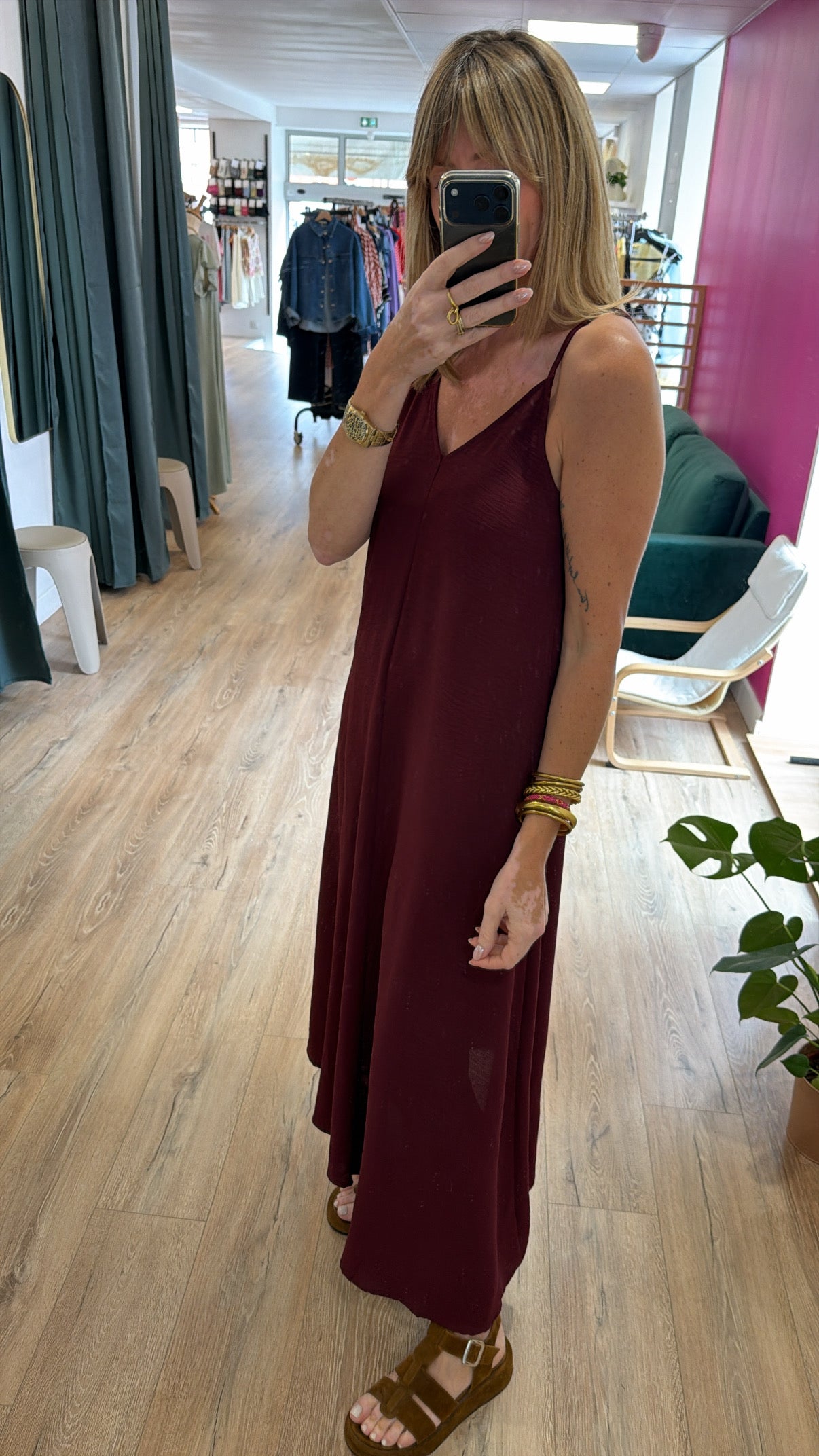 Robe CÉLESTE Bordeaux