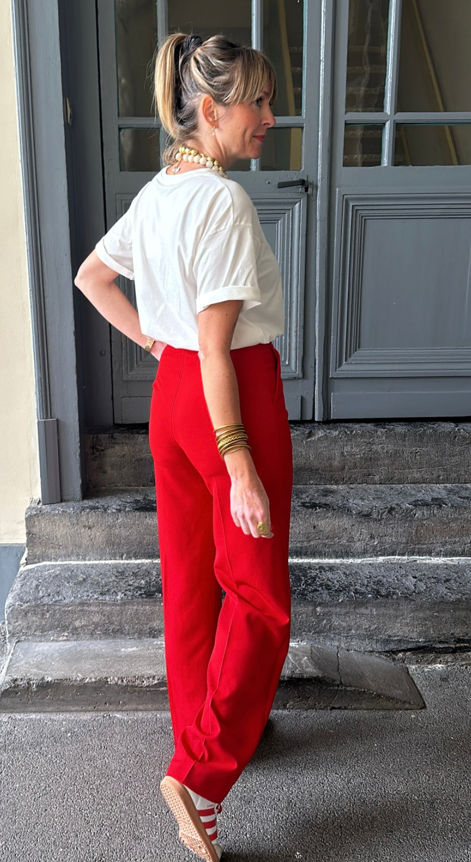 Pantalon EMY Rouge